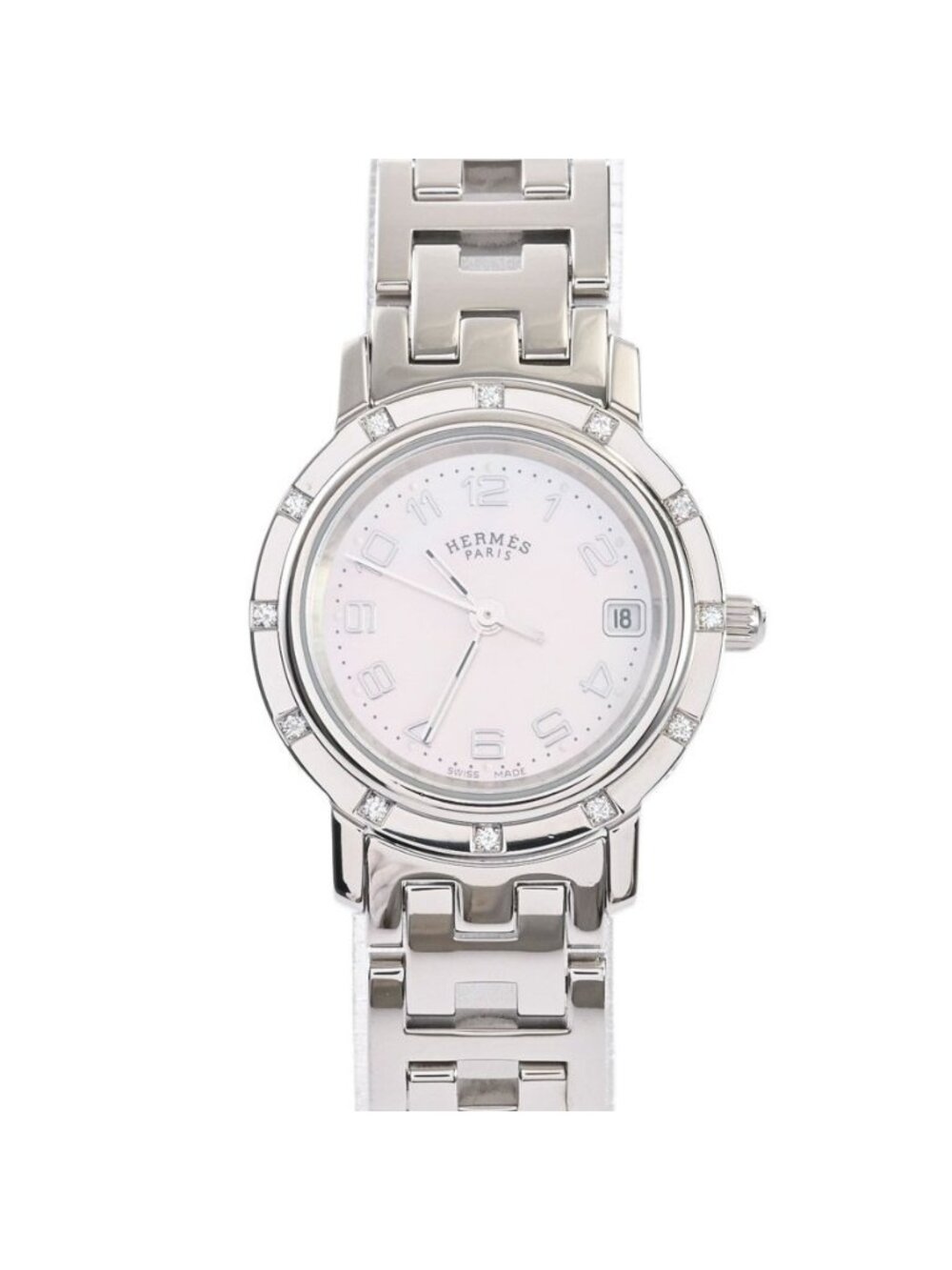 Hermes Watch Clipper Nacre